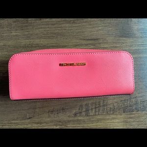Coral Michael Kors Cosmetic Bag